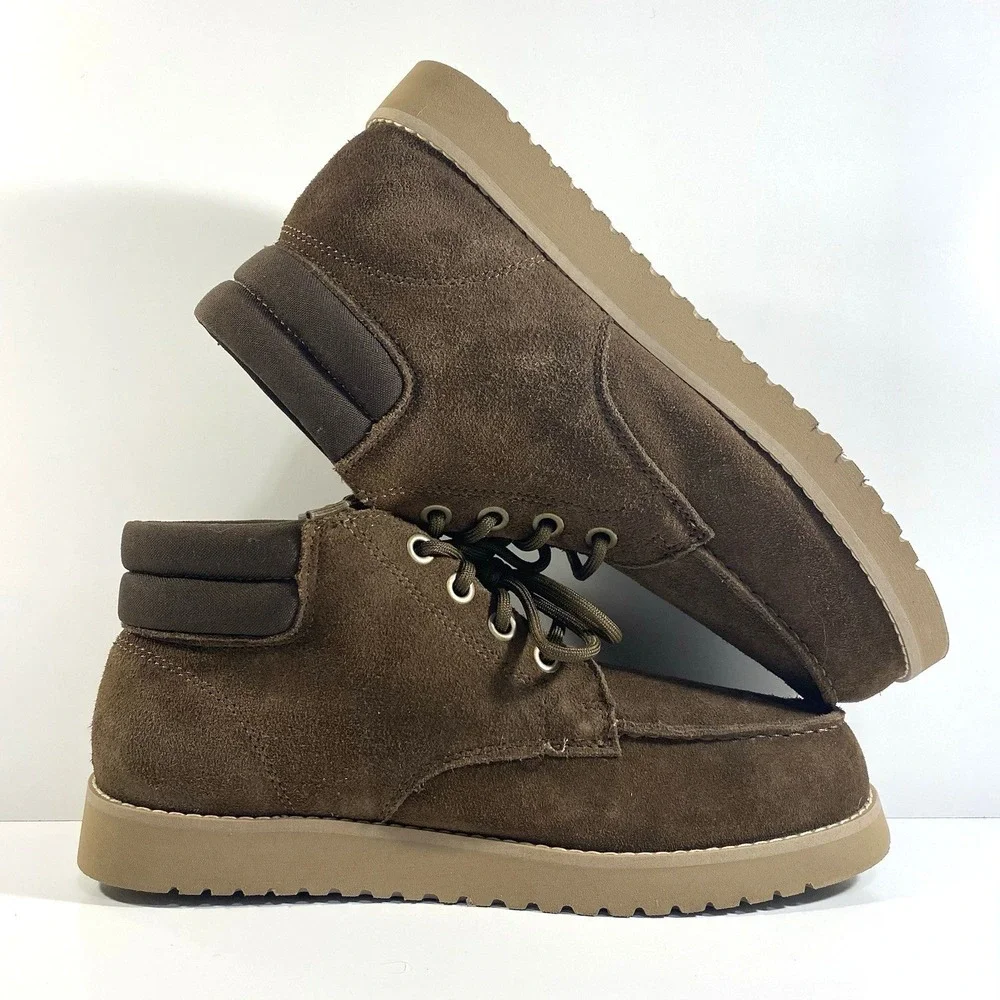 Koolaburra by UGG Mens Size 10 Braan Suede Boots Dark Earth Brown 1145451